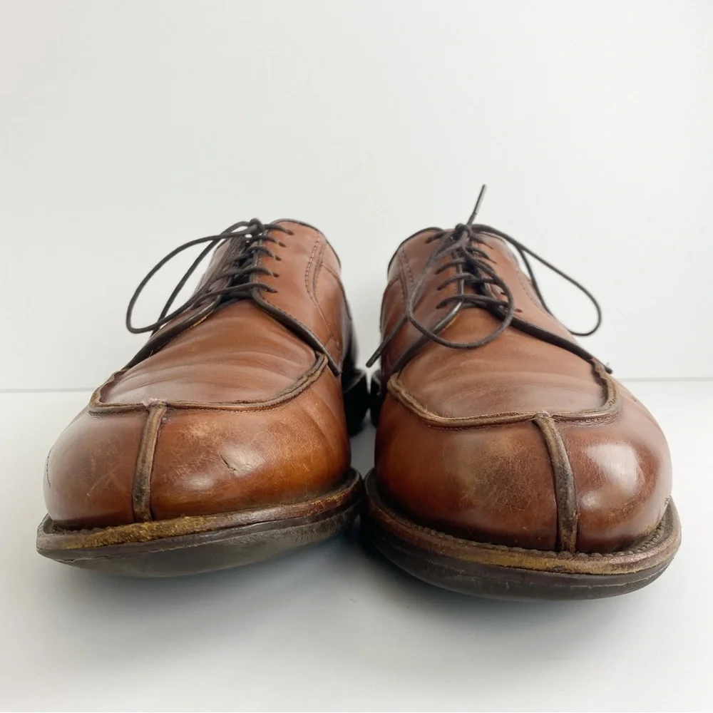 Allen Edmonds‎ Shoes 11 B Mens Brown Stockbridge Split Toe Leather Oxford
